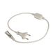 Silver Electronics Stroomkabel met EU-stekker voor ledstrips, wit