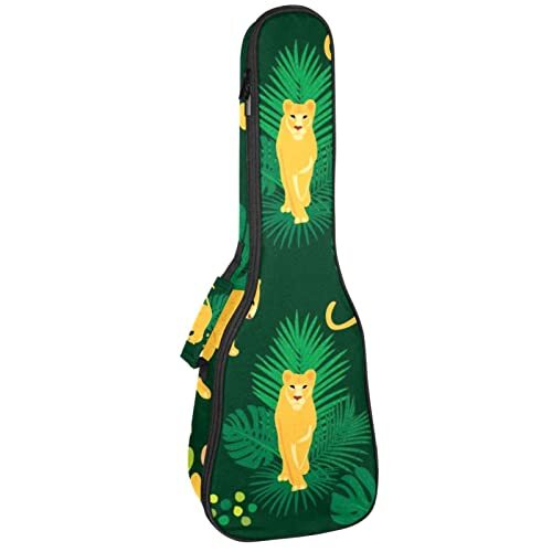 Mersov Tenor Ukulele Gigbag Waterdichte Ukelele Case Gewatteerde Rugzak, Geweldig voor Sopraan Concert (21/23/24") Leeuwen en Planten