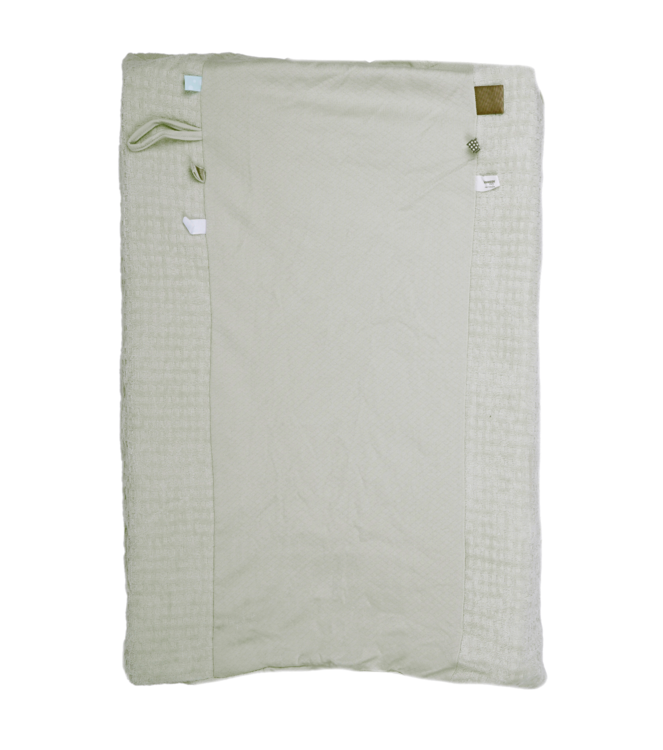 Snoozebaby ORGANIC Kleedkussenhoes Happy Dressing - Mystic Mint (45 x 70cm)