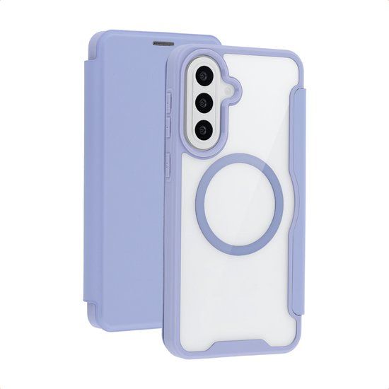 imoshion Transparante Bookcase met MagSafe voor de Samsung Galaxy A57 (5G) - Lila