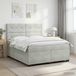 Maison Exclusive - Lit boxspring avec matelas, gris clair, 180 x 200 cm, velours