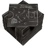 HEKU 100 servetten, 3-laags, 33 x 33 cm, absorberend en praktisch verpakt, ideaal voor bruiloften, jubilea en speciale gelegenheden, voetbalfeest