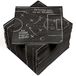 HEKU 100 servetten, 3-laags, 33 x 33 cm, absorberend en praktisch verpakt, ideaal voor bruiloften, jubilea en speciale gelegenheden, voetbalfeest