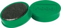 Nobo Magnetische Whiteboard Magneten - Pak Van 10 Stuks - 38mm Magneten - Groen