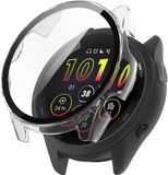Strap-it Bescherm Hoesje met Glasplaat – Geschikt voor Garmin Forerunner 265 – Transparant