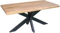 Starfurn Eettafel Dakota - Boomstam Naturel Hout - 180x90x76cm