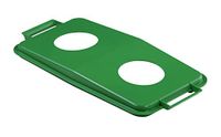 Durabin Slim Bin Recycling Groene Flesdeksel voor 60 liter Bin Ref 1809497020