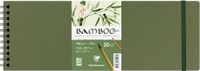 Clairefontaine BAMBOO aquarelpapier spiraalblok 20 vel 105X297mm 250gr/m2 - Wit