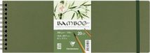 Clairefontaine BAMBOO aquarelpapier spiraalblok 20 vel 105X297mm 250gr/m2 - Wit
