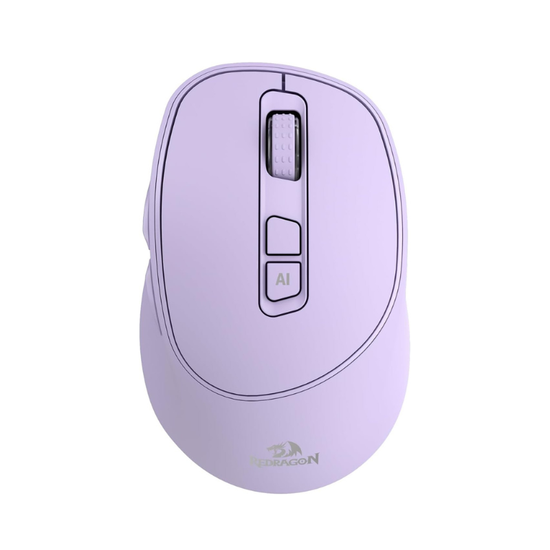 Redragon BM4195 AI slimme draadloze muis, 2.4G & BT computerkantoormuis, vertalen & spraaktypen, 5 DPI instelbaar, ergonomisch ontwerp