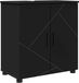 vidaXL Armoire de salle de bain Noir 61 x 35 x 64 cm Bois Métal