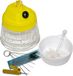 Wiltec Accessoires voor airbrush: glazen reinigingsstation met gereedschap, reinigingsdraad, 5 borstels, reinigingsnaalden