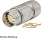 HUMMEL SET, inclusief connectoren M23, signaalkoppeling, krimpklem met rechte contacten, 12-polig, met kabelaansluiting