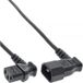 Inline Panda Inline C13 - C14 voeding verlengkabel - haaks - 0,40 meter