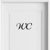 Sticker Mural WC 37x90 cm Noir