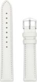 Hirsch Strap Kansas L Leer Unisex Wit 22 mm