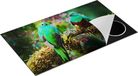 Chefcare Inductie Beschermer Twee Groene Quetzal Vogels - 89,6x51,6 cm