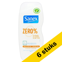 Sanex Aanbieding: 6x Sanex douchegel Zero% droge huid (250 ml)