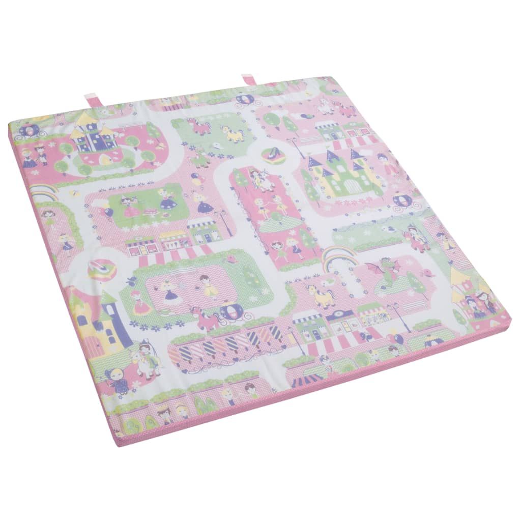 Roba Speel- en kruipmat opvouwbaar Princess roze polyester