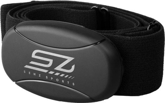 Senz Sports Hartslagmeter - 3-in-1 Borstband - Zwart