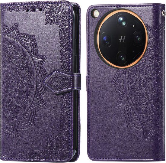 imoshion Hoesje - Geschikt voor Oppo Find X9 Ultra - Mandala Bookcase - Paars