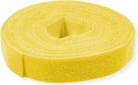 VALUE Klittenband op rol, 10mm, geel, 25 m