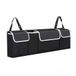 ASelected Kofferbakorganizer 90 x 25 x 12 cm met verstelbare riemen voor SUV, opvouwbaar, meerdere vakken, pvc, waterdicht, kofferbakopslag, ruimtebesparend, zwart