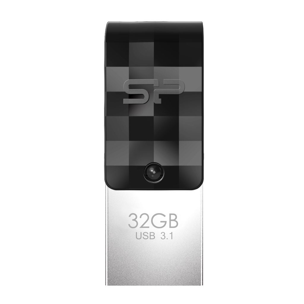 Silicon Power Mobile C31 USB-stick - 32GB - Zwart/Zilver