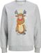 Jack & Jones Heren Kersttrui JJXMAS JOLLY Grijs - Maat S