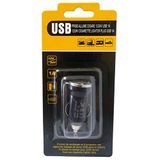 AC-stopcontact, 12/24 V, USB, 1 A, verschillende kleuren, wit/zwart