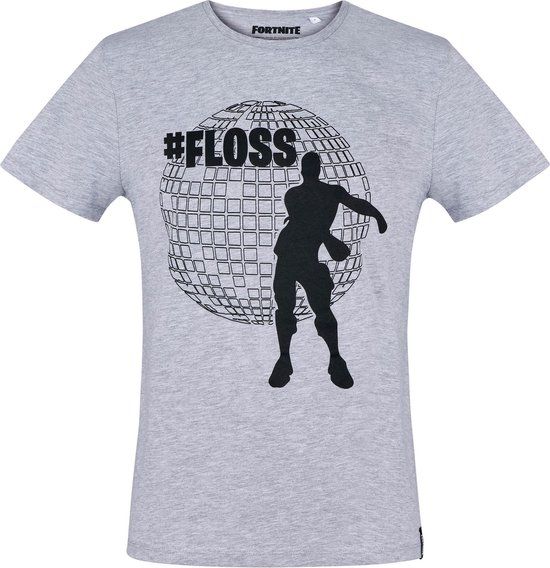 Fortnite T-shirt met korte mouw - licht-grijs - Maat L