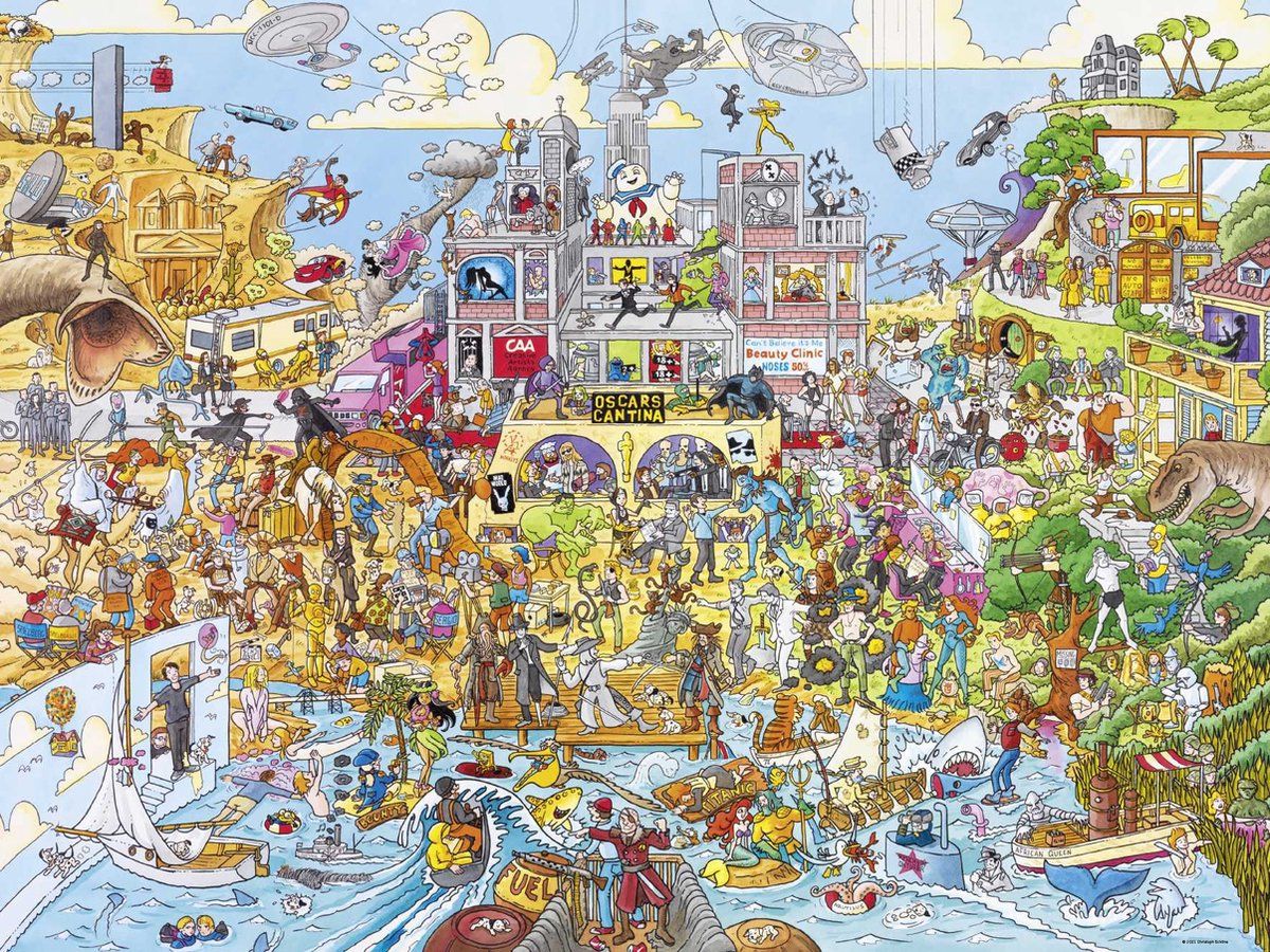 Heye legpuzzel Hollywood van Schöne (1500 stukjes) - Meerkleurig