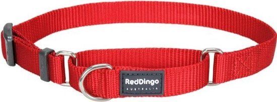 Red Dingo Martingale Correctie Halsband Hond - Rood - 25-39 cm
