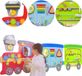 Vigatoys Houten Wandspeelbord Trein Lengte 190cm