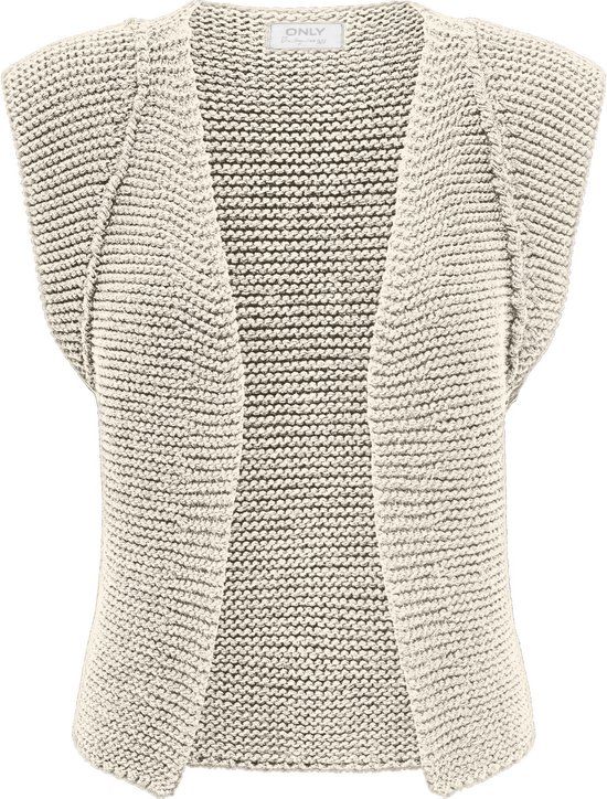 Only ONLLOUI VEST EX KNT Dames Vest - Maat M - Birch - 100% Acryl - Regular Fit - Casual