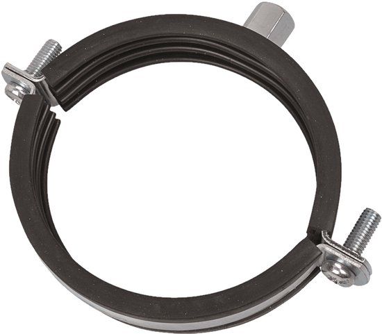 KIRCHHOFF Buisklem, 108 - 114 mm, geluiddicht, voor 4", met M8 draadbus