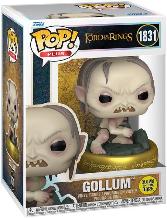 Funko Pop Plus: The Lord of the Rings - Gollum (Glow in the Dark) Funko Pop #1831