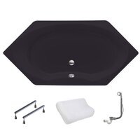 XENZ Orona hoekbad 190x90 Antraciet