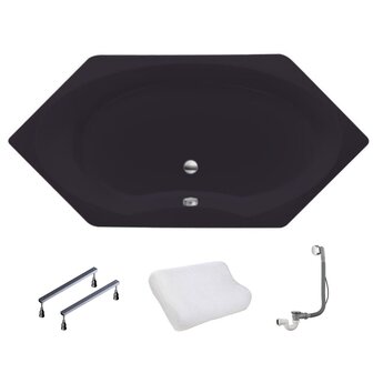 XENZ Orona hoekbad 190x90 Antraciet