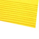 cyclingcolors 2 x viltblad hobby handwerk naaien scrapbooking kunst handwerk decoratie decoupage A4 20 x 30 cm dikte 1,5-2 mm polyester 300 g/m² - narcissengeel