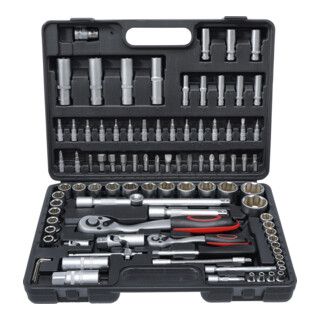 BGS DIY Socket Set Drive 6.3mm / 12.5mm 94-Piece