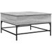 Sonoma Table Basse 80x80x45 cm Bois d'ingénierie et métal gris