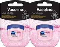 Vaseline Lip Therapy 7G Pink Bubbly | Voedende lippenbalsem voor optimale hydratatie | (2er Pack)