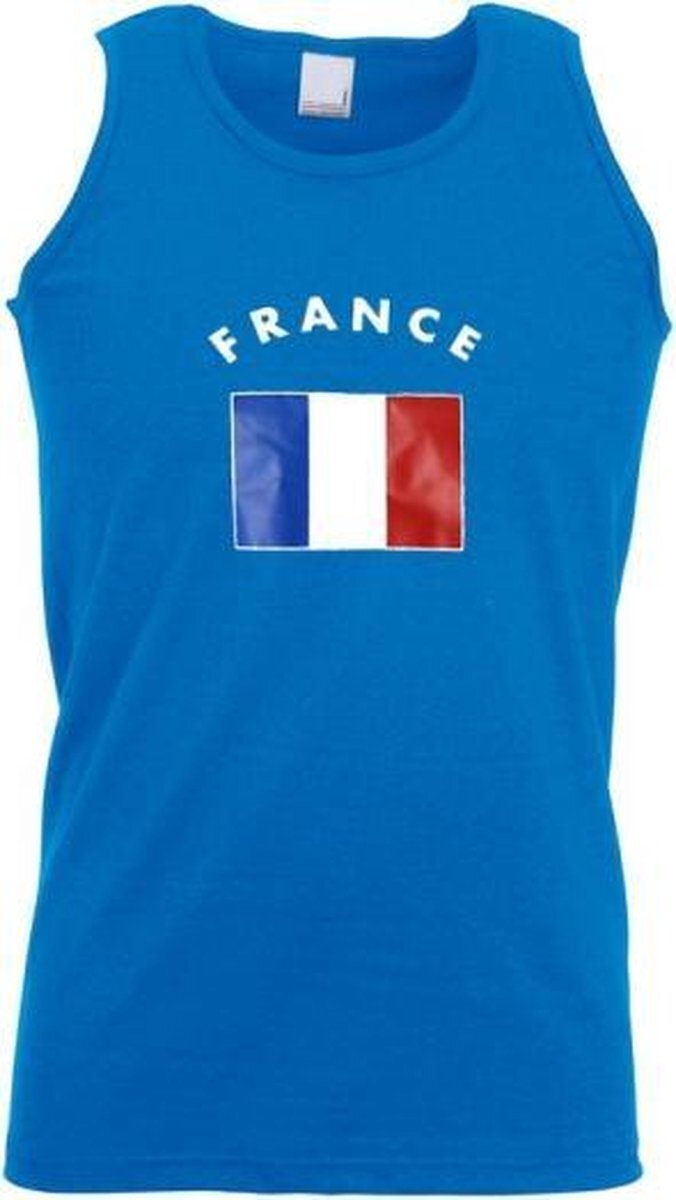 Shoppartners Blauw heren singlet Frankrijk XL