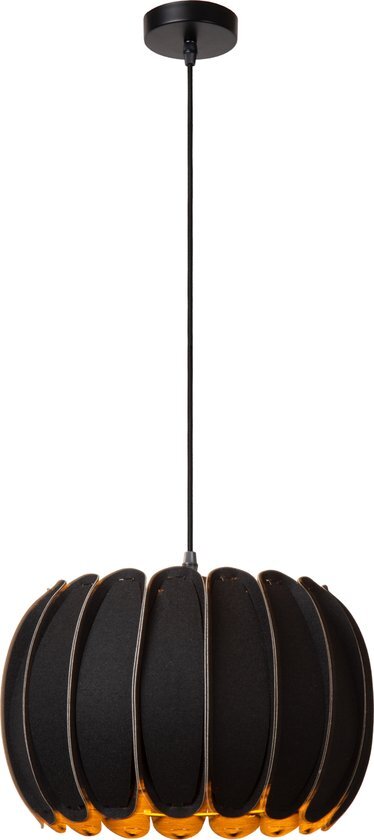 Lucide SPENCER - Hanglamp - Ø 30 cm - 1xE27 - Zwart