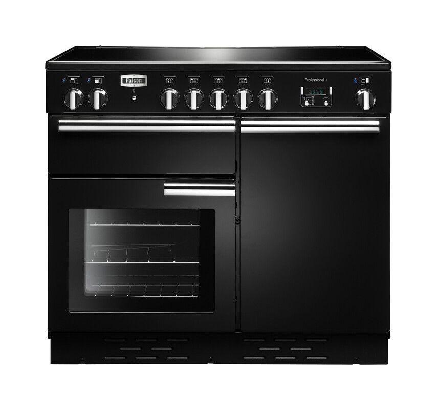 Falcon Professional + 100 Induction Range Cooker - Black/Chrome