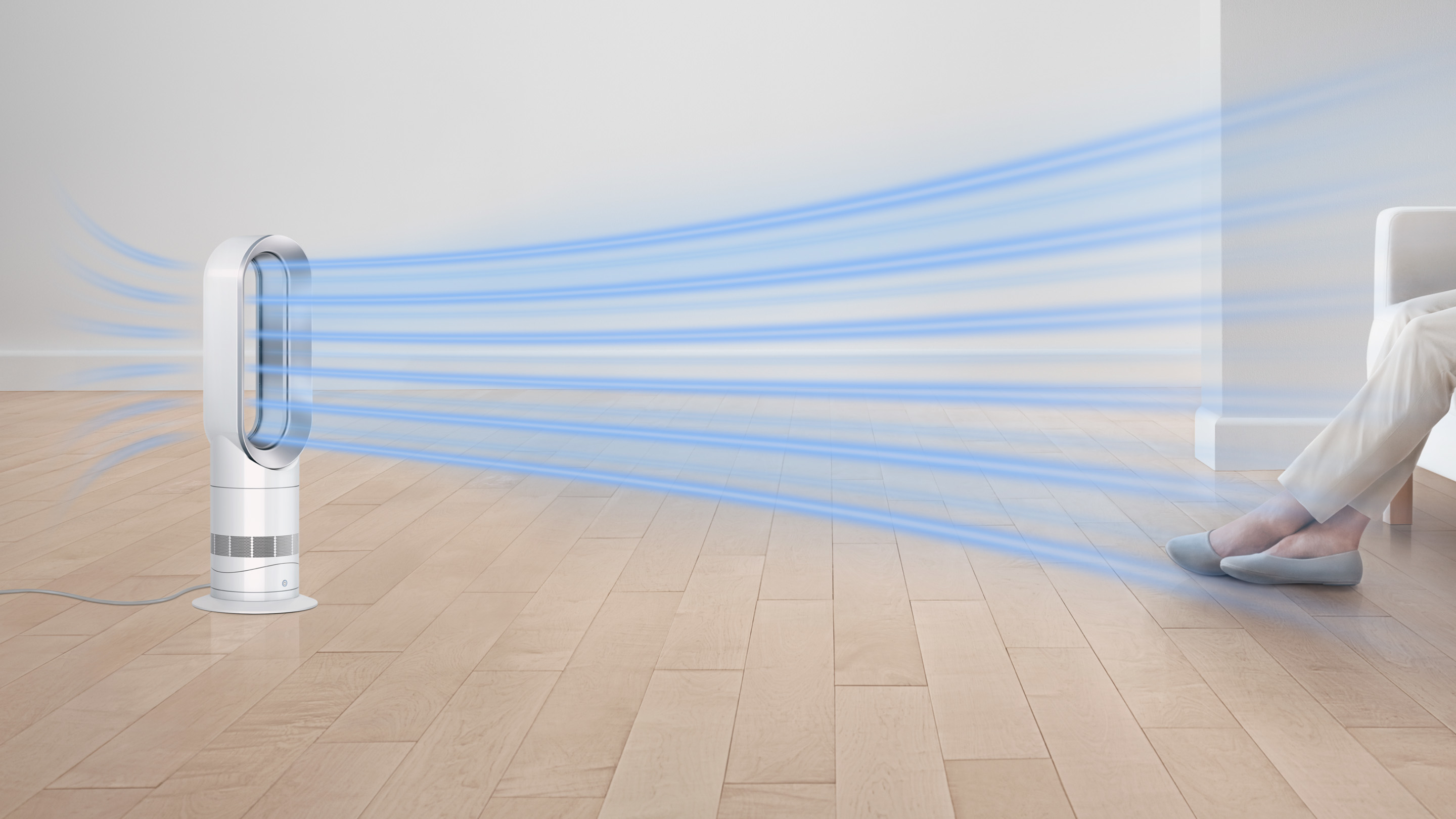 Dyson Hot+Cool AM09 - White/Nickel - Fan with Heating and Cooling