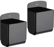 Merkloos / Sans marque Wandhouder voor afstandsbediening - Opbergbox voor meerdere afstandsbedieningen - Organizer voor tv en airco - Zwart