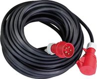 AS Schwabe 60366 Stroom Verlengkabel 16 A Zwart 10.00 m H07RN-F 5G 1,5 mm²