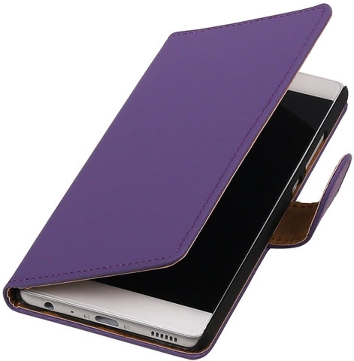 Best Cases .nl Paars Effen booktype hoesje Samsung Galaxy Mini 2 S6500
